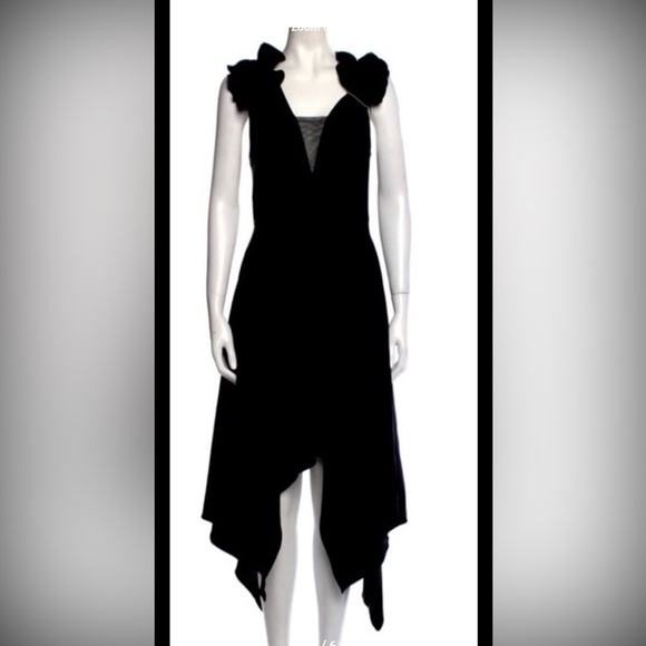 Halston Heritage Elegant Black Dress - Picture 1 of 7